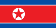 Corea del Norte Bandera nacional